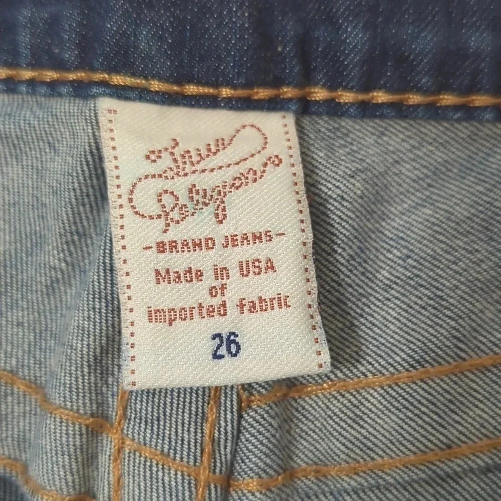 True Religion Riley Mid Rise Bermuda Short, Color Walking Dream Size 26 - Picture 14 of 14